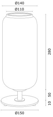 Argon 4994 - Lampada da tavolo VALIANO 1xE27/15W/230V nero/bianco/oro