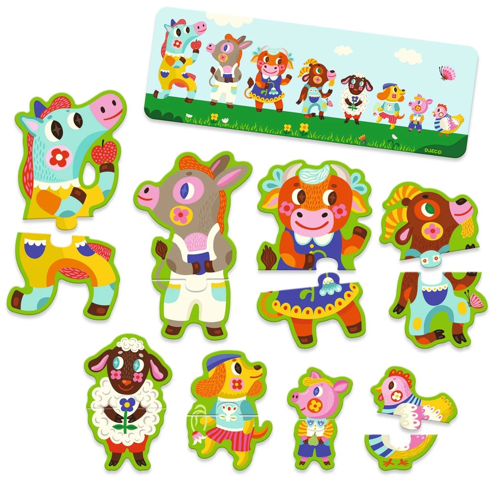 Puzzle Duo - Grandi e piccoli alla fattoria