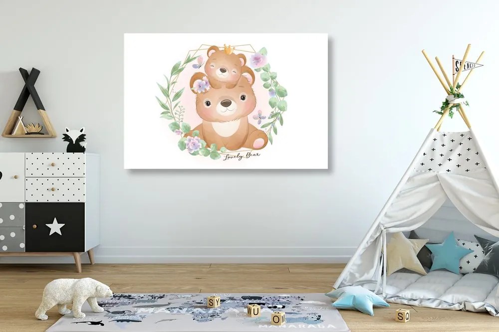 Quadro su tela – Famiglia di orsetti