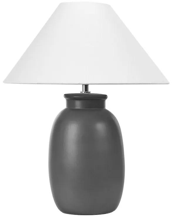 Lampada da tavolo ceramica nero 52 cm PATILLAS Beliani