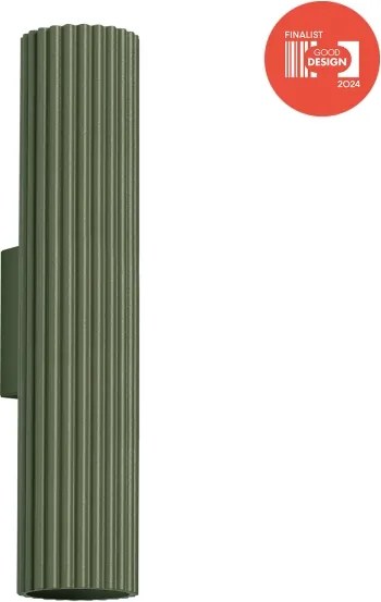 Brilagi - Lampada da parete LED CRESTO 2xGU10/10W/230V 30 cm verde