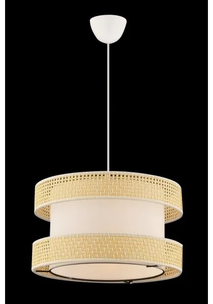 Lampadario sospeso con cavo HALO 1xE27/60W/230V crema/beige