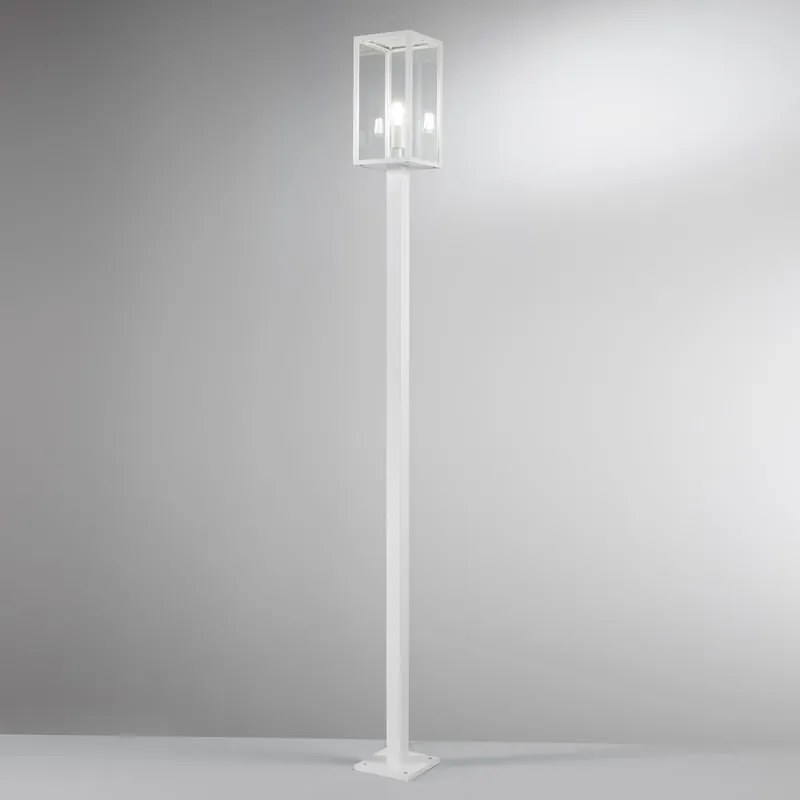 Lampione da giardino, Mirage H 199.5 cm, bianco, IP44 INTEC