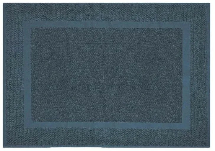 Tappeto bagno scendi doccia 100% cotone turchese cobalto 45x65 cm