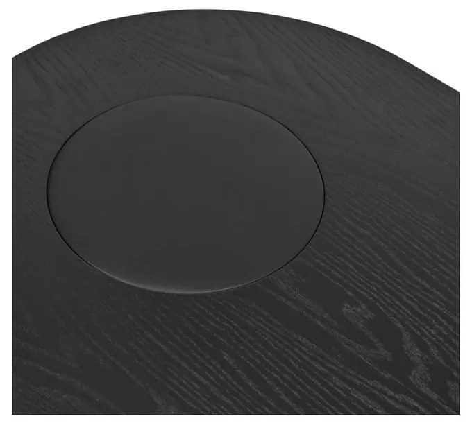 Tavolino nero in frassino 120x50 cm Nori - Teulat