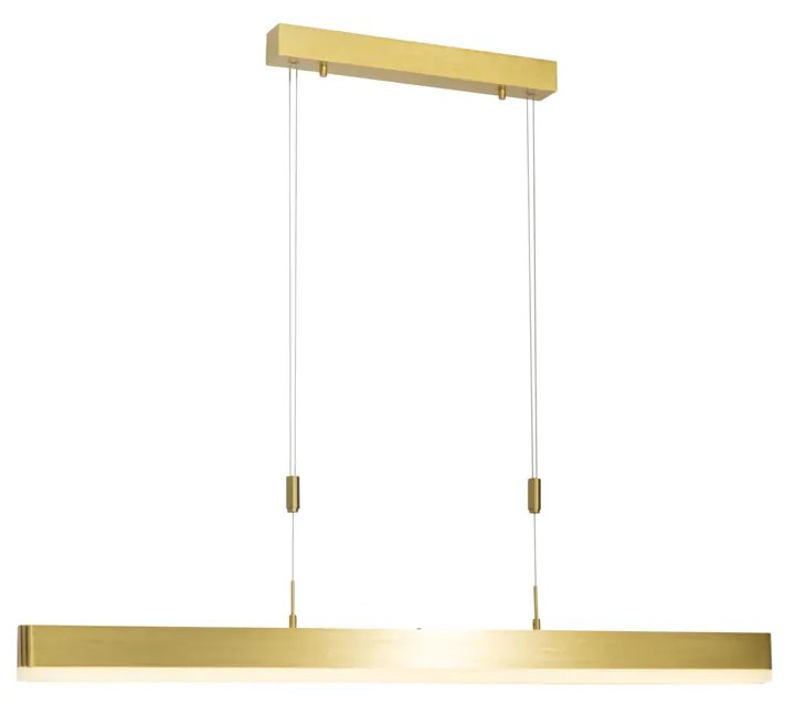 Lampada a sospensione regolabile oro 150 cm con LED - Lamba