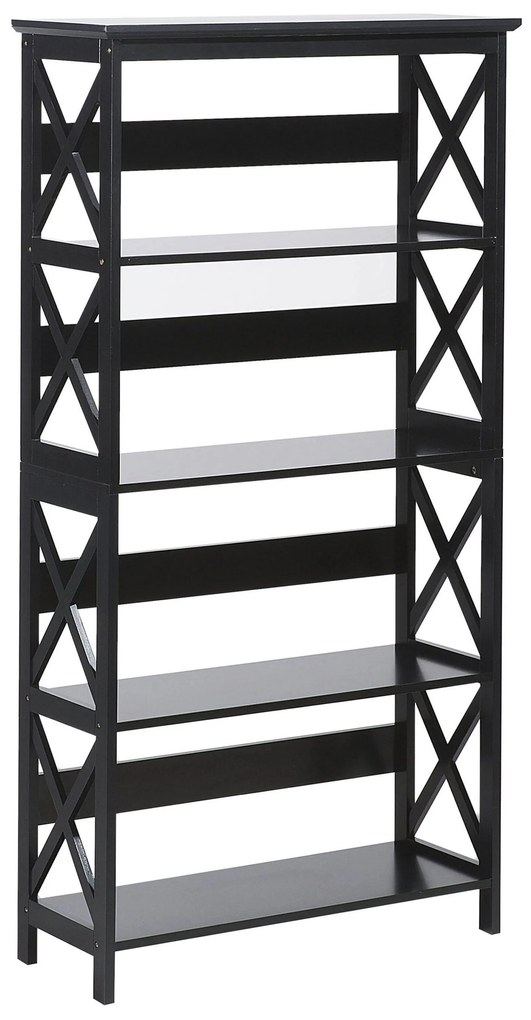 Set di mobili da ufficio legno chiaro e nero FOSTER/HINTON Beliani