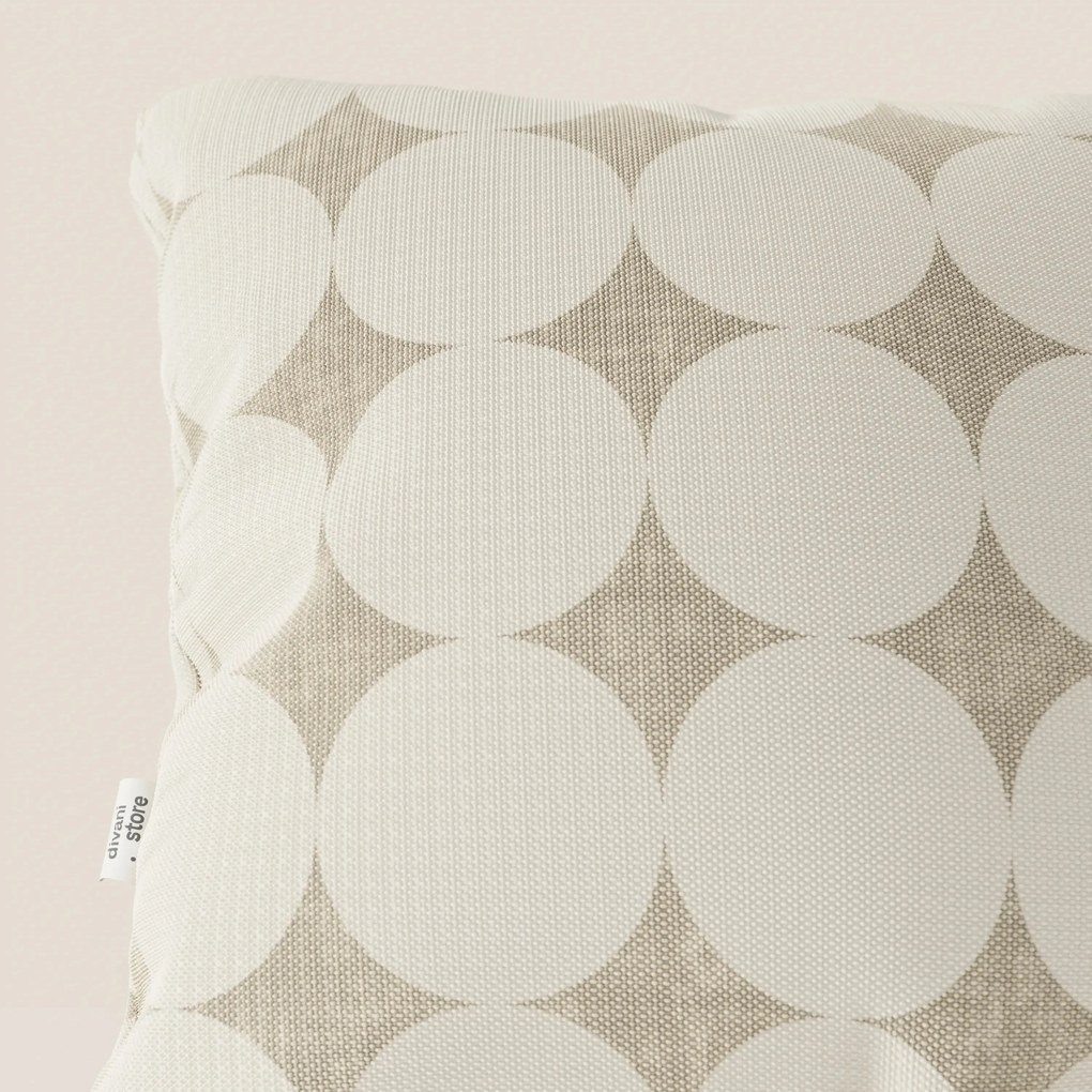 Dot cuscini geometrici disponibile in diversi colori in tessuto Idrorepellente bianco