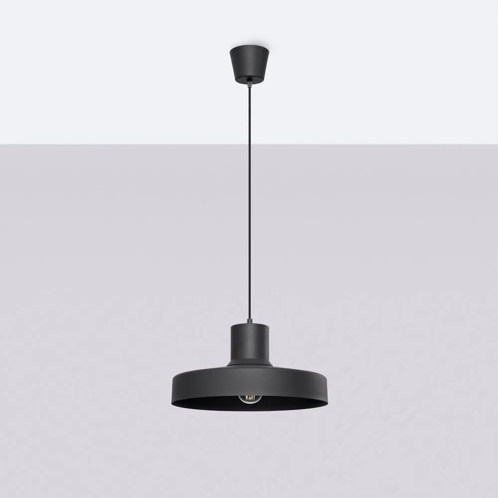 Lampadario nero ø 35 cm Vito – Sollux
