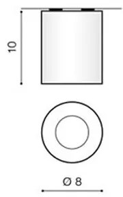 Azzardo AZ1360 - Plafoniera da esterno ARO 1xGU10/50W/230V IP54