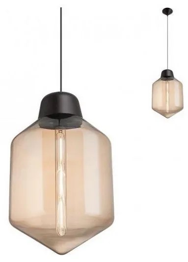 Redo 01-1772 - Lampadario a sospensione con filo AMNO 1x/E27/42W/230V diametro 26 cm beige