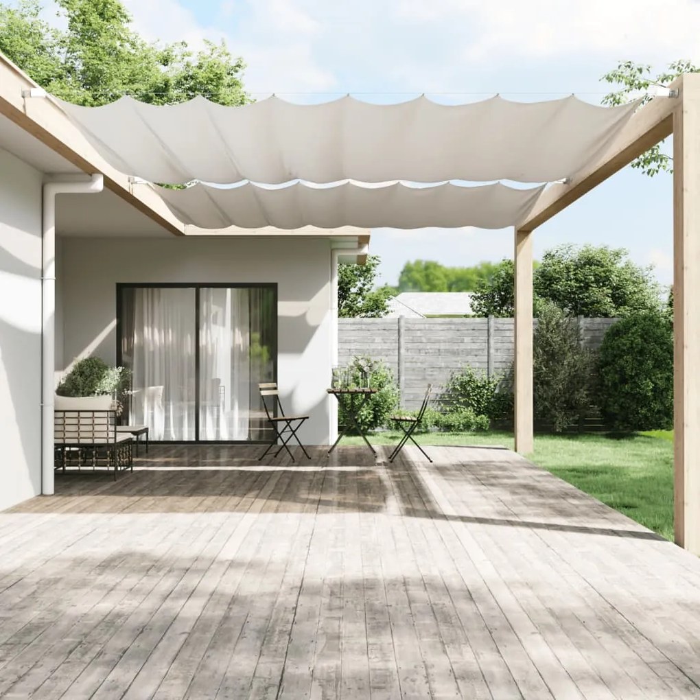 Paravento Verticale Bianco 300x360 Cm Tessuto Oxford /