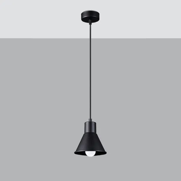 Sollux SL.0985 - Lampadario su filo TALEJA 1xE27/60W/230V nero
