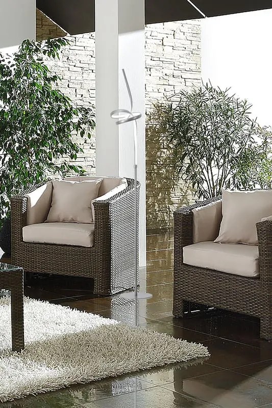 Lampada da terra LED Malika  argento, luce bianco naturale 1570 lumen NOVECENTO