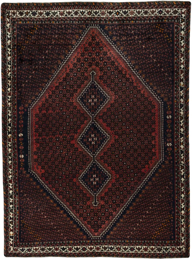Shiraz Tappeto persiano 280x210 Rosso (Iran) Annodato A Mano