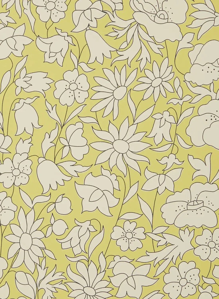 Liberty Carta da parati Poppy Meadow - Fennel