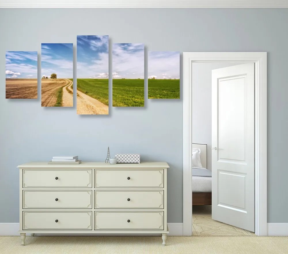 Quadri 5 pezzi – Paesaggio incantevole