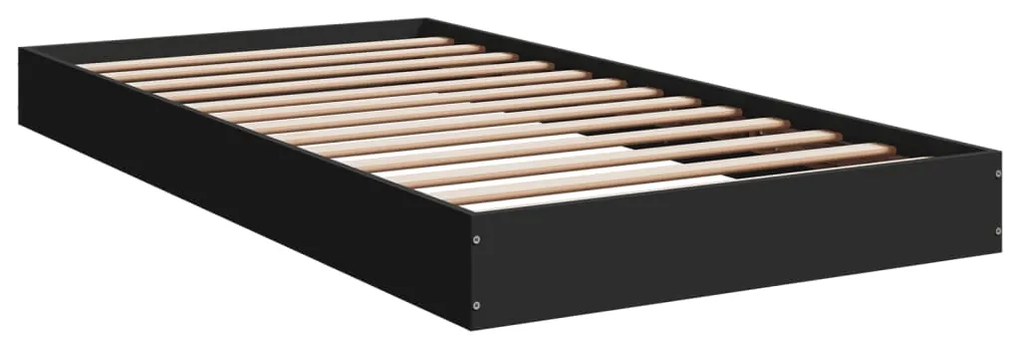 Giroletto nero 90x190 cm in legno multistrato