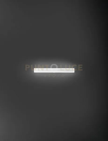 Applique in alluminio colore bianco wally biemissione led 19w 3000k...