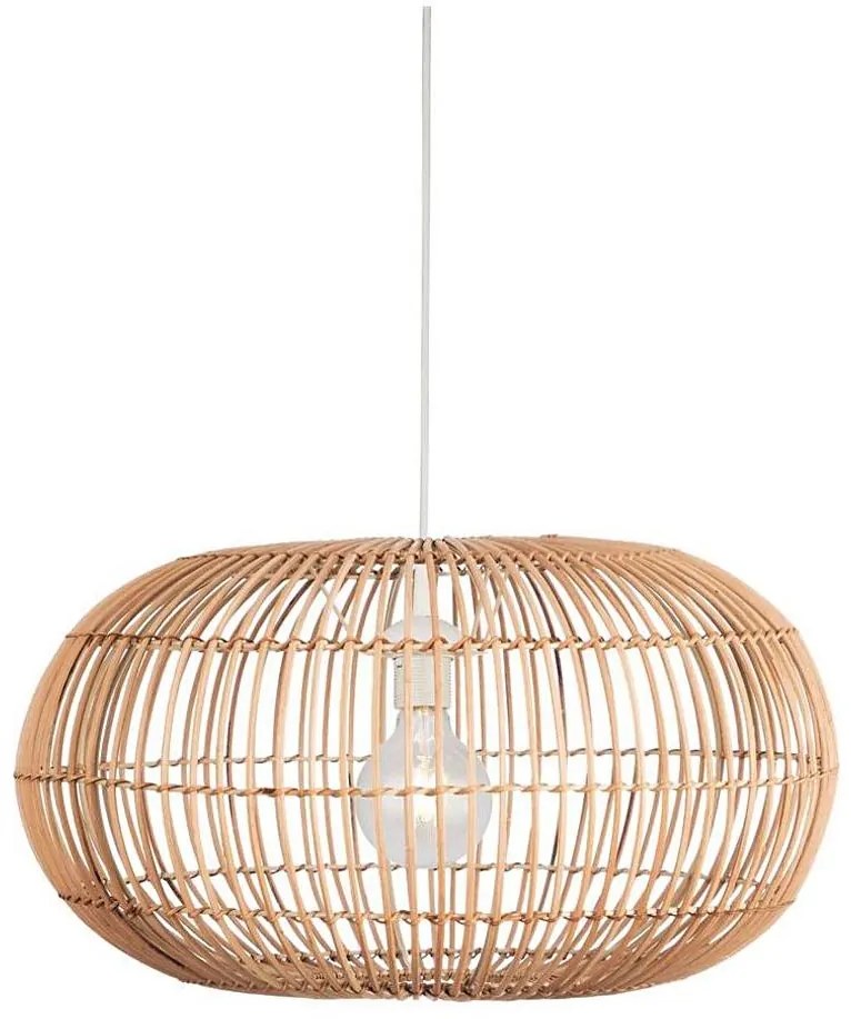 Searchlight 7401CW - Lampadario a sospensione con filo BALI 1xE27/60W/230V diametro 48 cm rattan