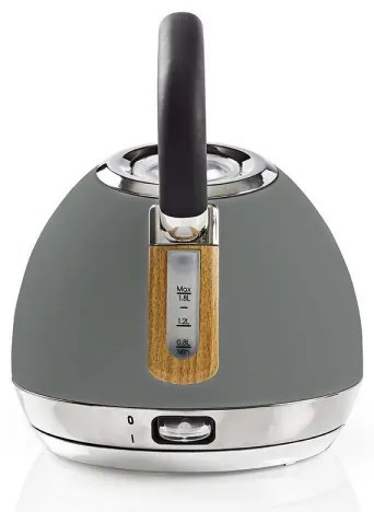 Nedis KAWK520EGY − Bollitore 1,8 l 1850-2200W/230V grigio