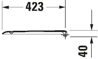 Duravit 67390099 - Sedile WC SoftClose D-CODE 35 x 43,8 cm, bianco