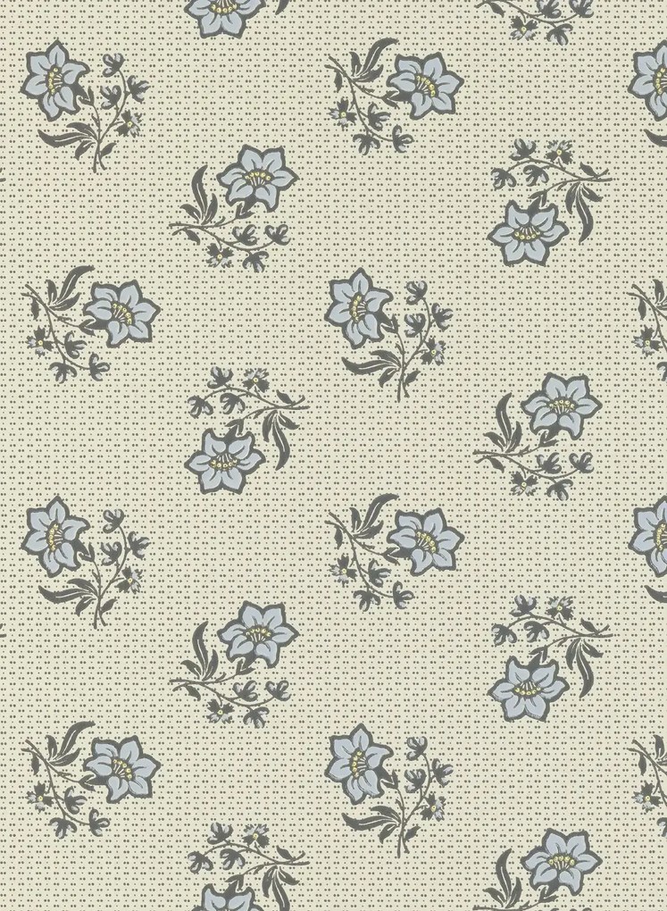 Långelid / von Brömssen Carta da parati Edelweiss - Pearl Blue