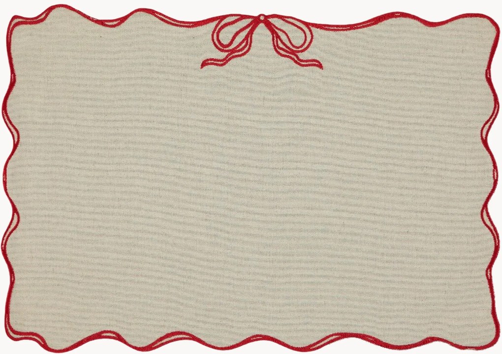 Tovaglietta americana con bordo ricamato Viena