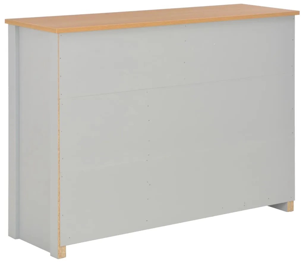 Credenza Grigia 112x35x81 cm