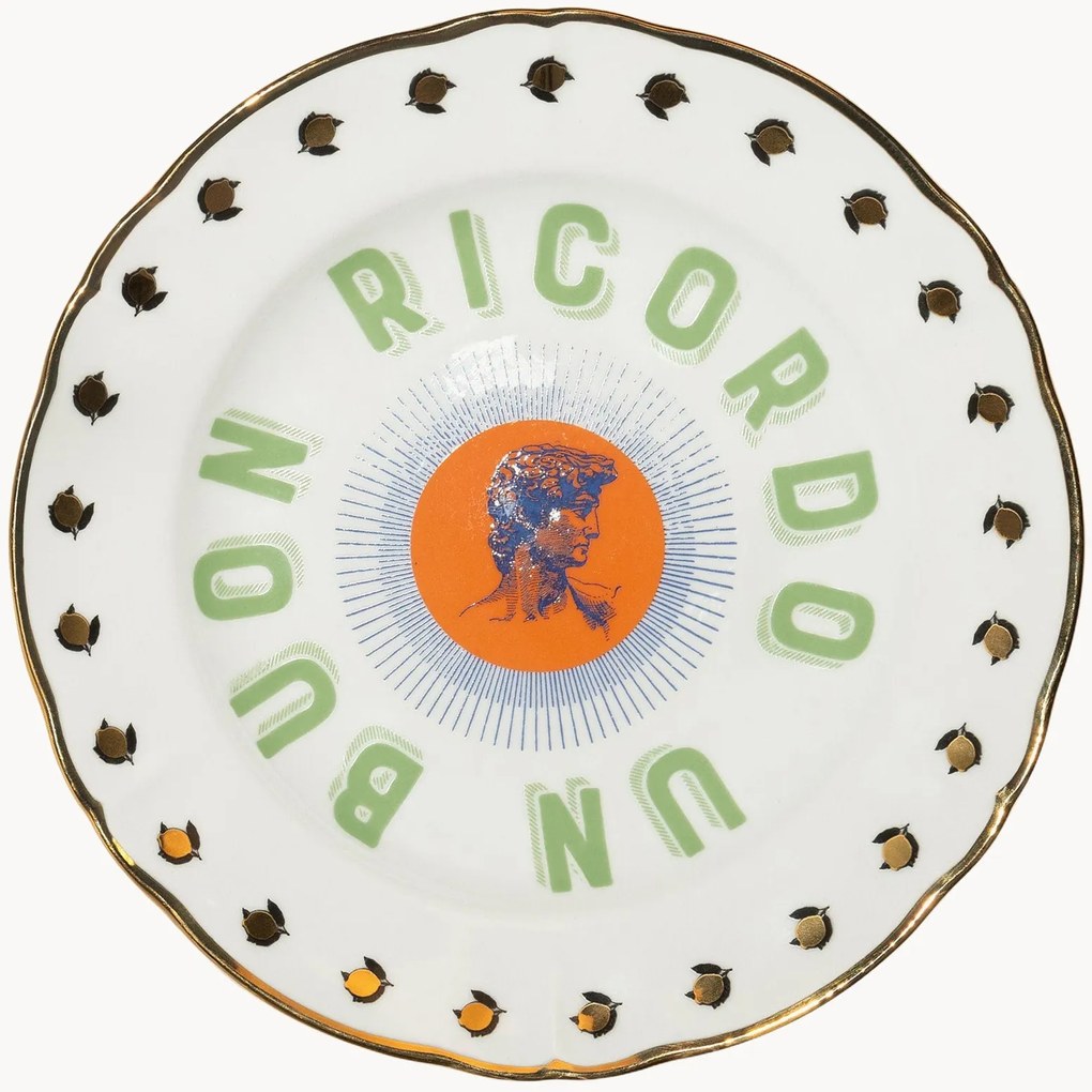 Piatto da colazione in porcellana David