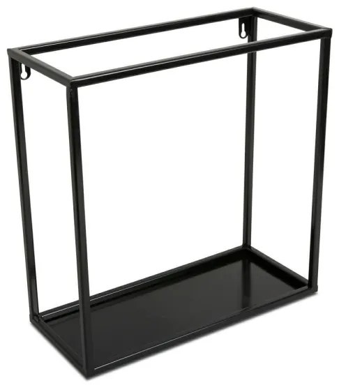 Mensola a muro 35x35 cm nera