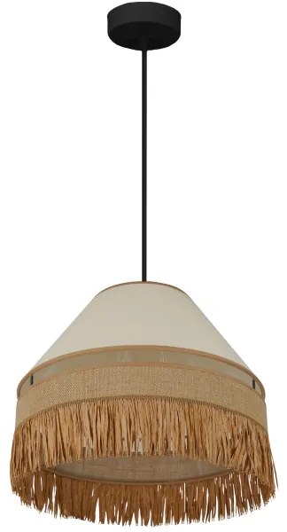 Brilagi - Lampadario a cavo WINNETOU AVIGNION 1xE27/15W/230V Ø35 cm marrone/crem