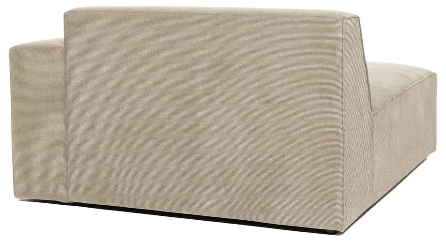 Modulo divano in velluto a coste beige (angolo destro) Sting - Scandic