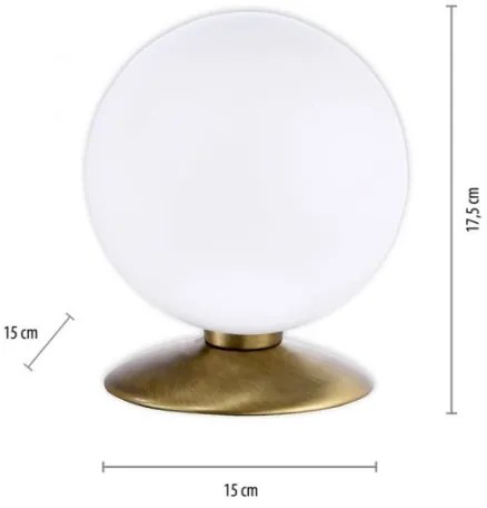 Paul Neuhaus 4013-11 - Lampada da tavolo LED dimmerabile BUBBA 1xG9/3W/230V ottone