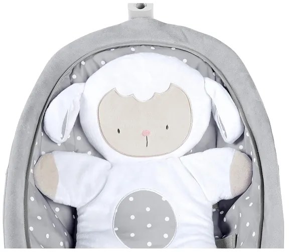 Ingenuity - Altalena per bambini con melodia CUDDLE LAMB 3xLR14
