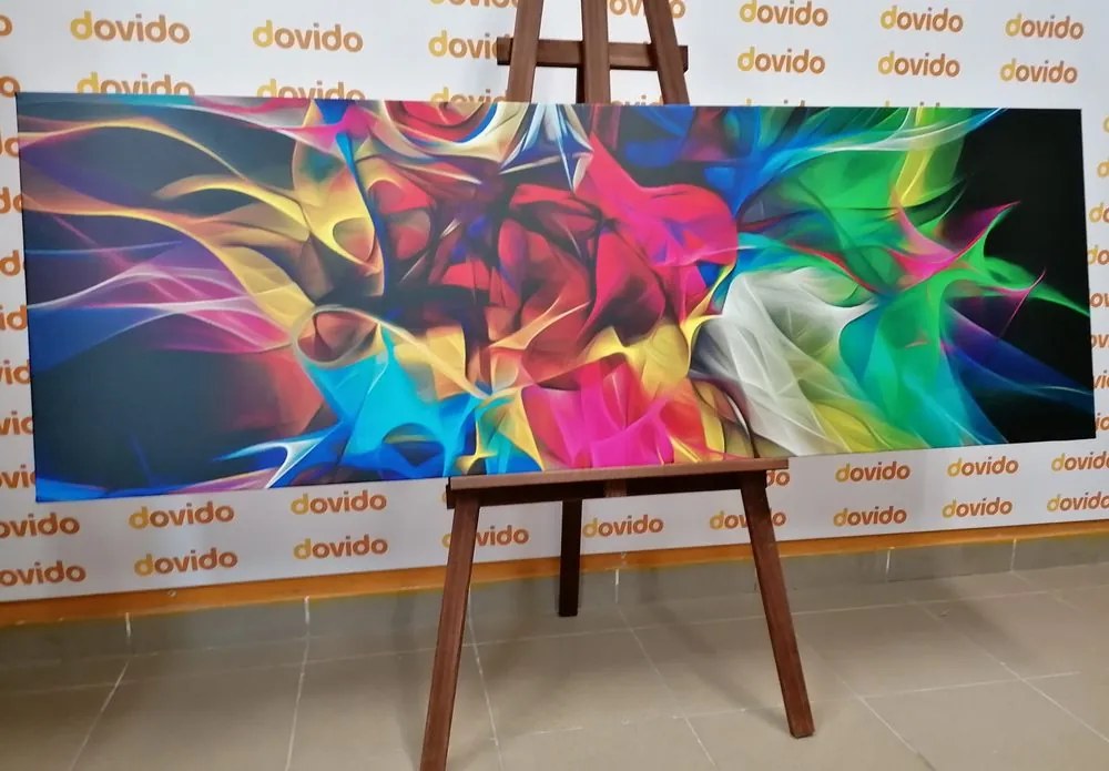 Quadro su tela – Caos colorato astratto