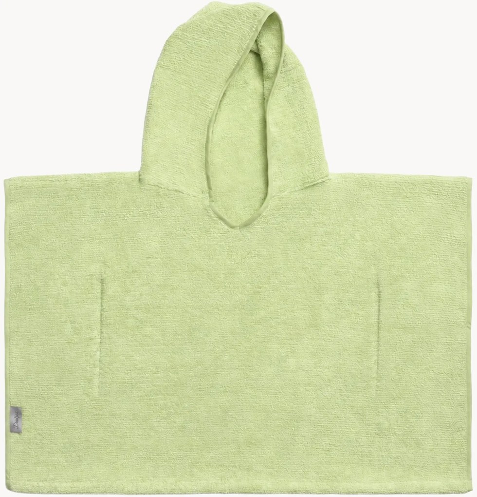 Poncho per bambini in cotone Pistachio