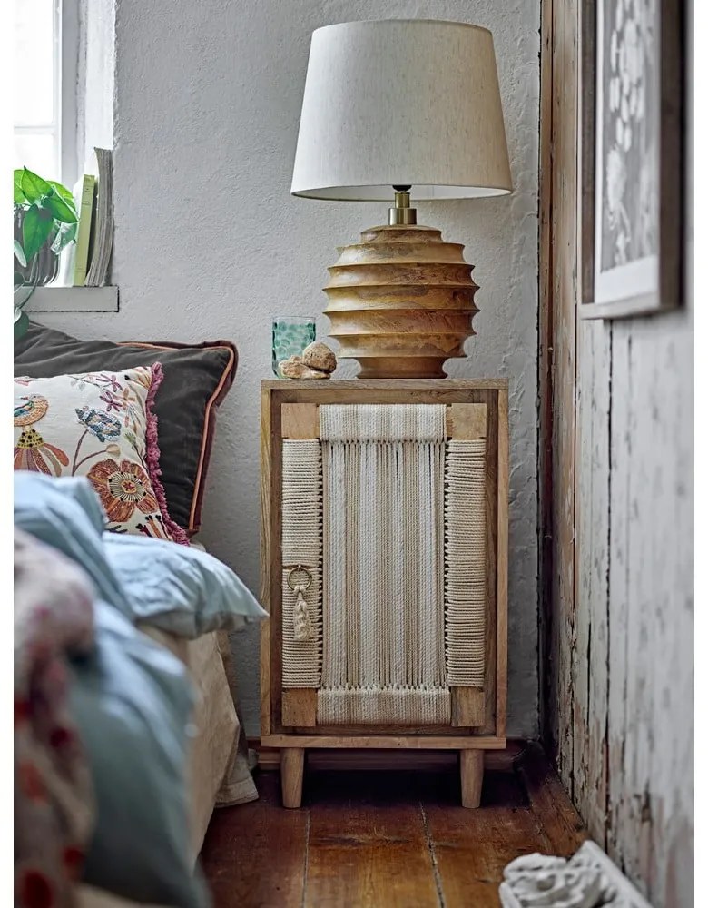 Lampada da tavolo colore naturale scuro con paralume in tessuto (altezza totale 54 cm) Svale – Bloomingville