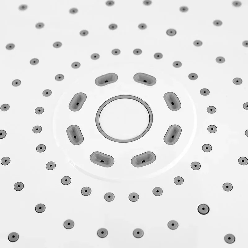 Set doccia con soffione in ABS e braccio estendibile 35-50 cm in ottone cromato