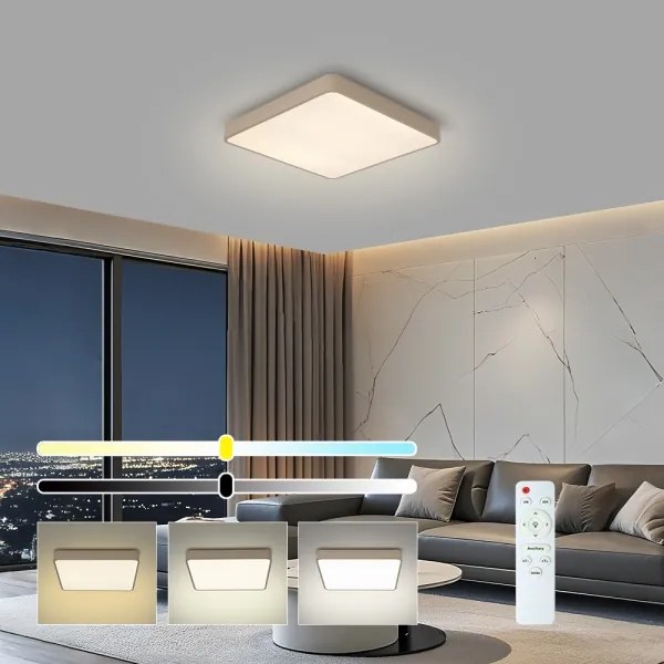 Brilagi-LED Plafoniera dimmerabile POOL LED/36W/230V 3000-6000K 40x40 cm beige + telecomando