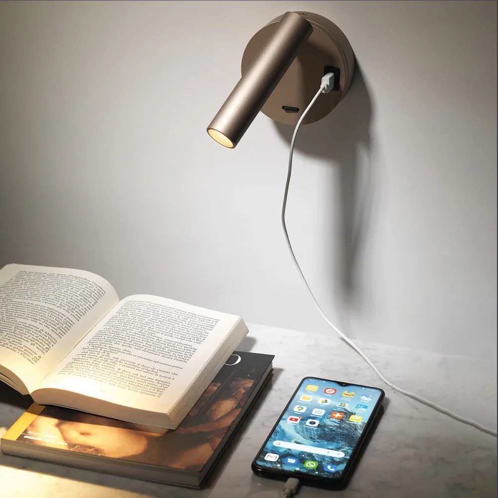 Betu applique lamp 2w usb