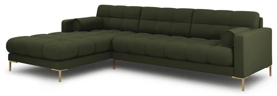 Divano angolare verde (angolo sinistro) Bali - Cosmopolitan Design