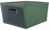 Scatola organizer con sportello 15 L 37x27,7 cm verde