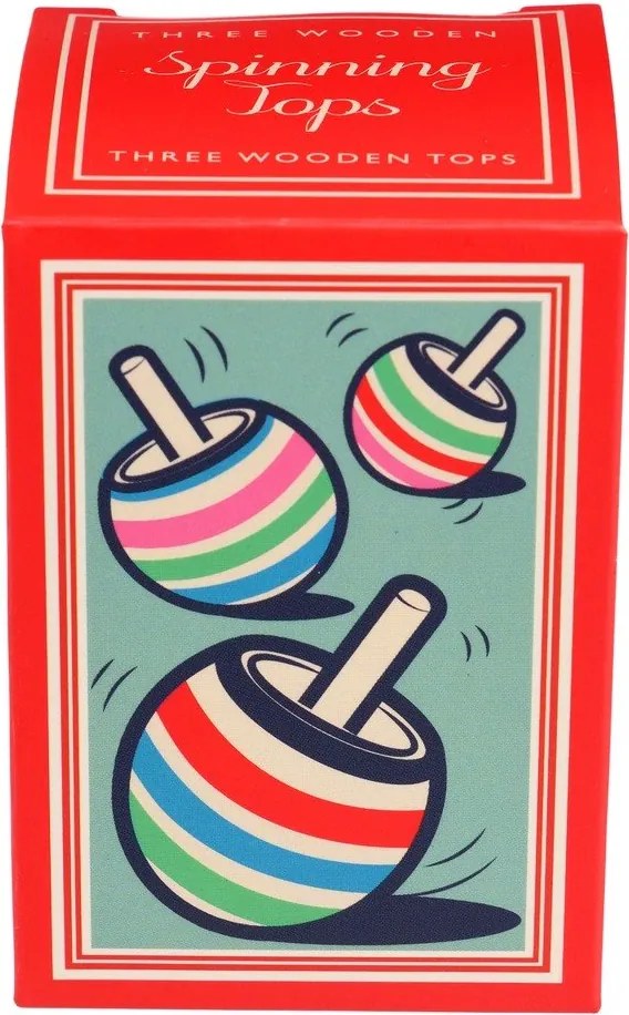 Set di 3 trottole in legno - Rex London