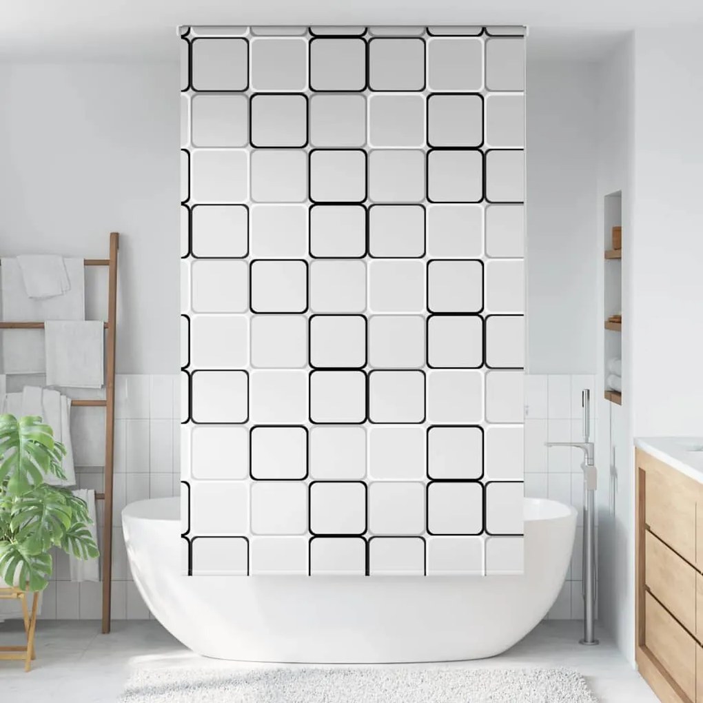 Tenda A Rullo Doccia 140x240 Cm Larghezza Tessuto 136 Cm /