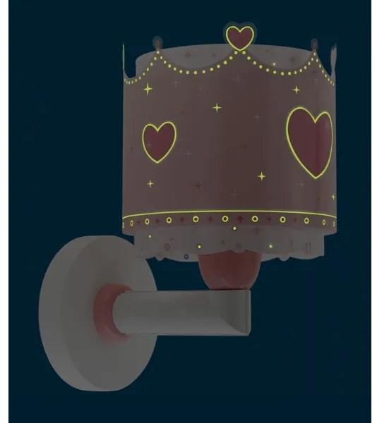 Dalber 61109 - Applique per bambini LITTLE QUEEN 1xE27/60W/230V