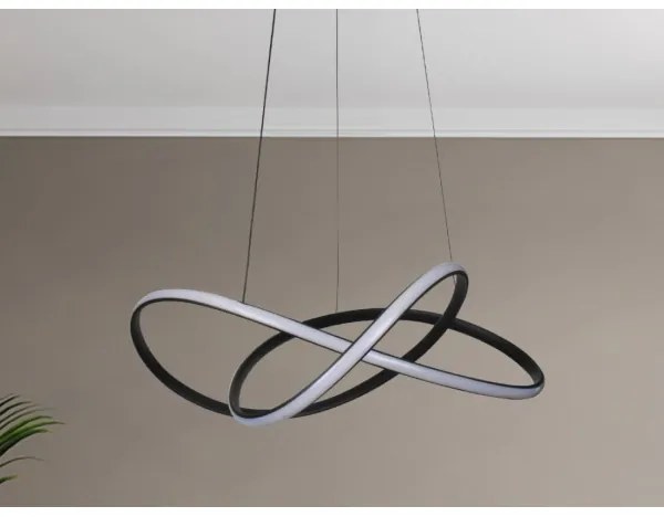 Lampadario dimmerabile a sospensione su cavo LED/85W/230V 3000-6500K + telecomando