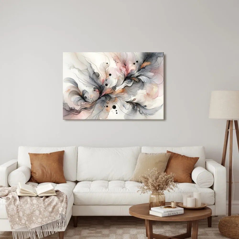 Quadro su tela – Leggerezza delle onde colorate