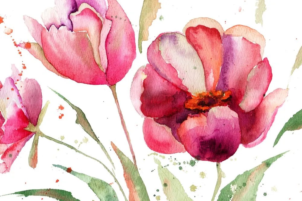 Quadro su tela – Tulipani stupendi in versione interessante