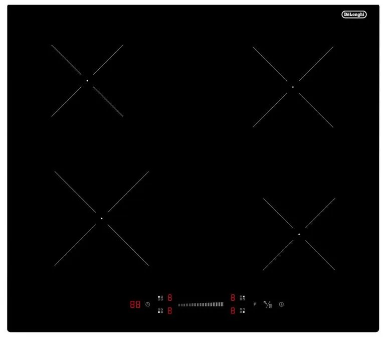 Piano cottura induzione 4 zone LM 64 IND DE'LONGHI nero